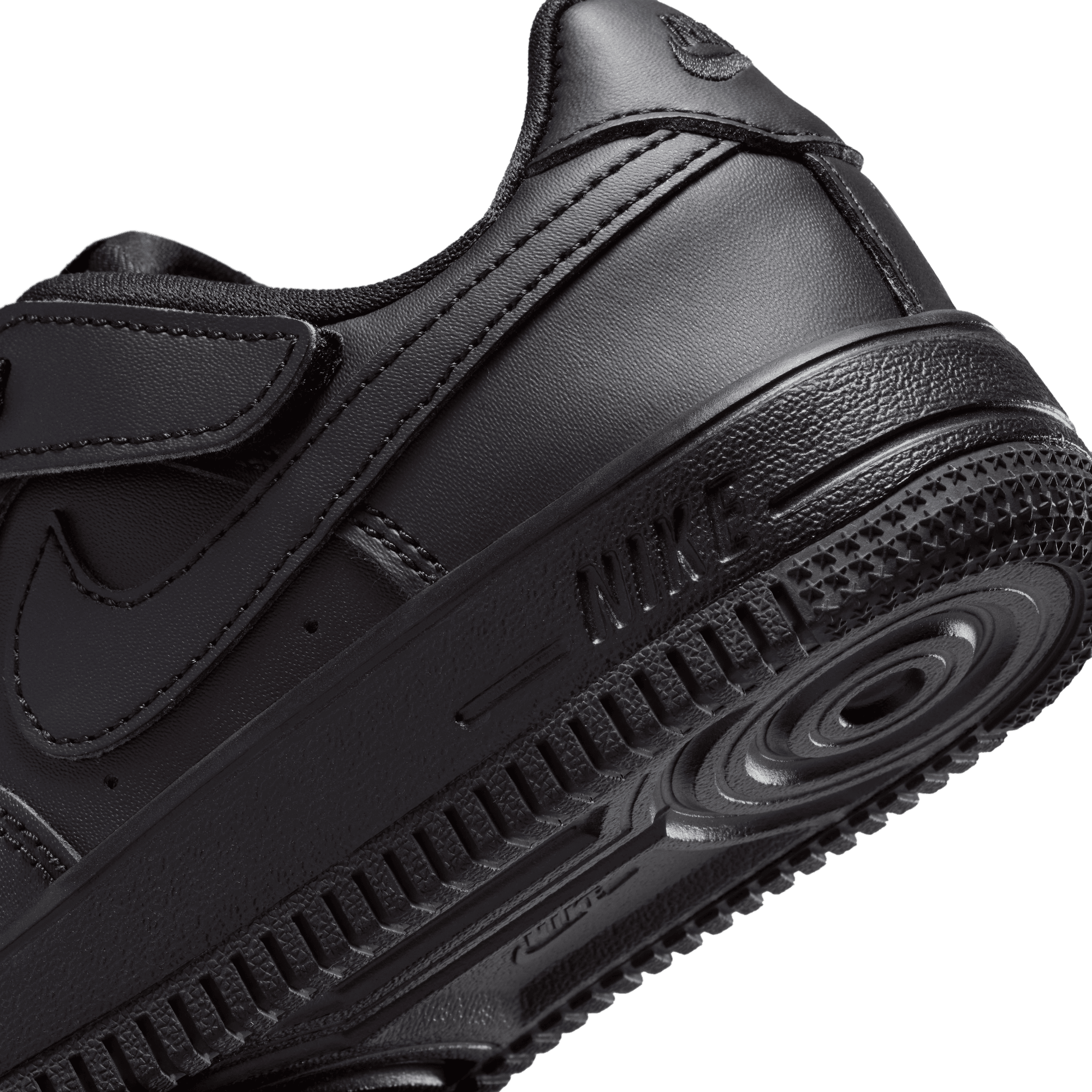 Nike Air Force 1 童款 - Black/Black - Image 8