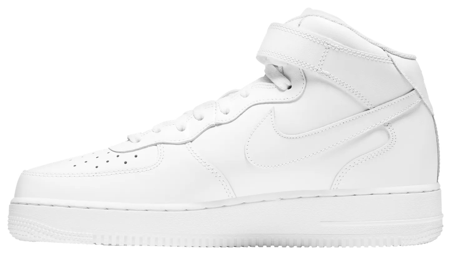 Nike Air Force 1 Mid '07 LE - White/White - Image 2