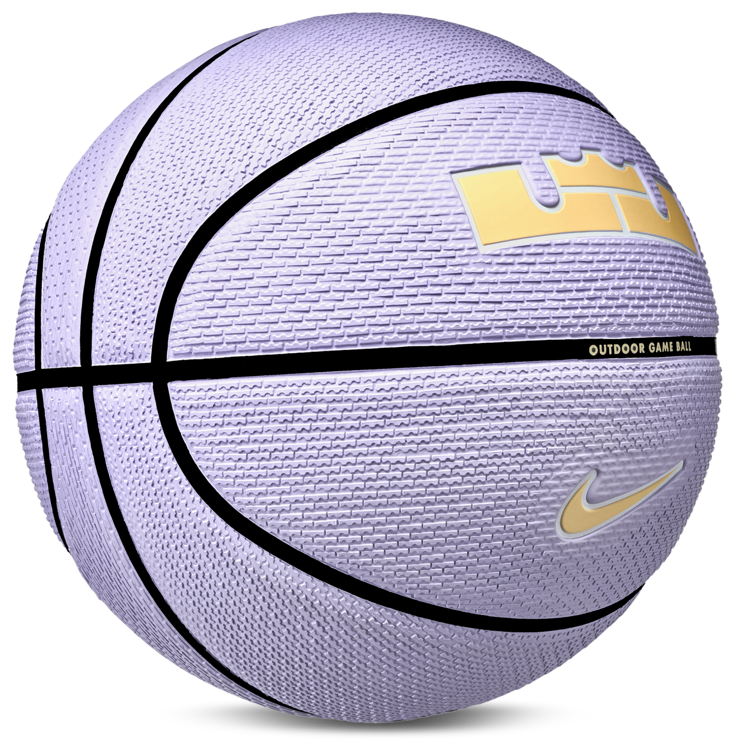 Nike Lebron Playground Basketball - Hydrangeas/Black/White - Image 3