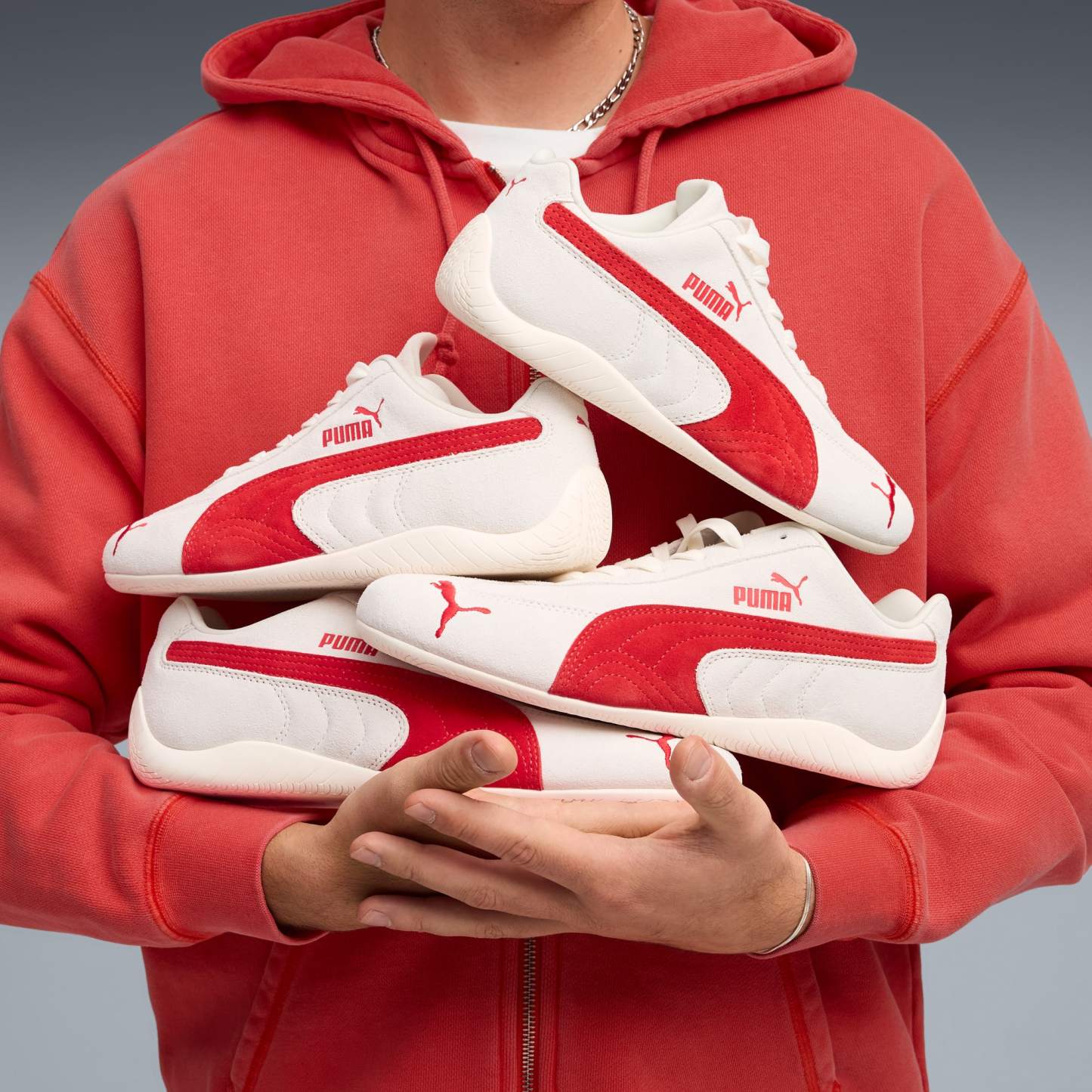 Speedcat OG Women's Sneakers - Vapor Gray-For All Time Red - 2