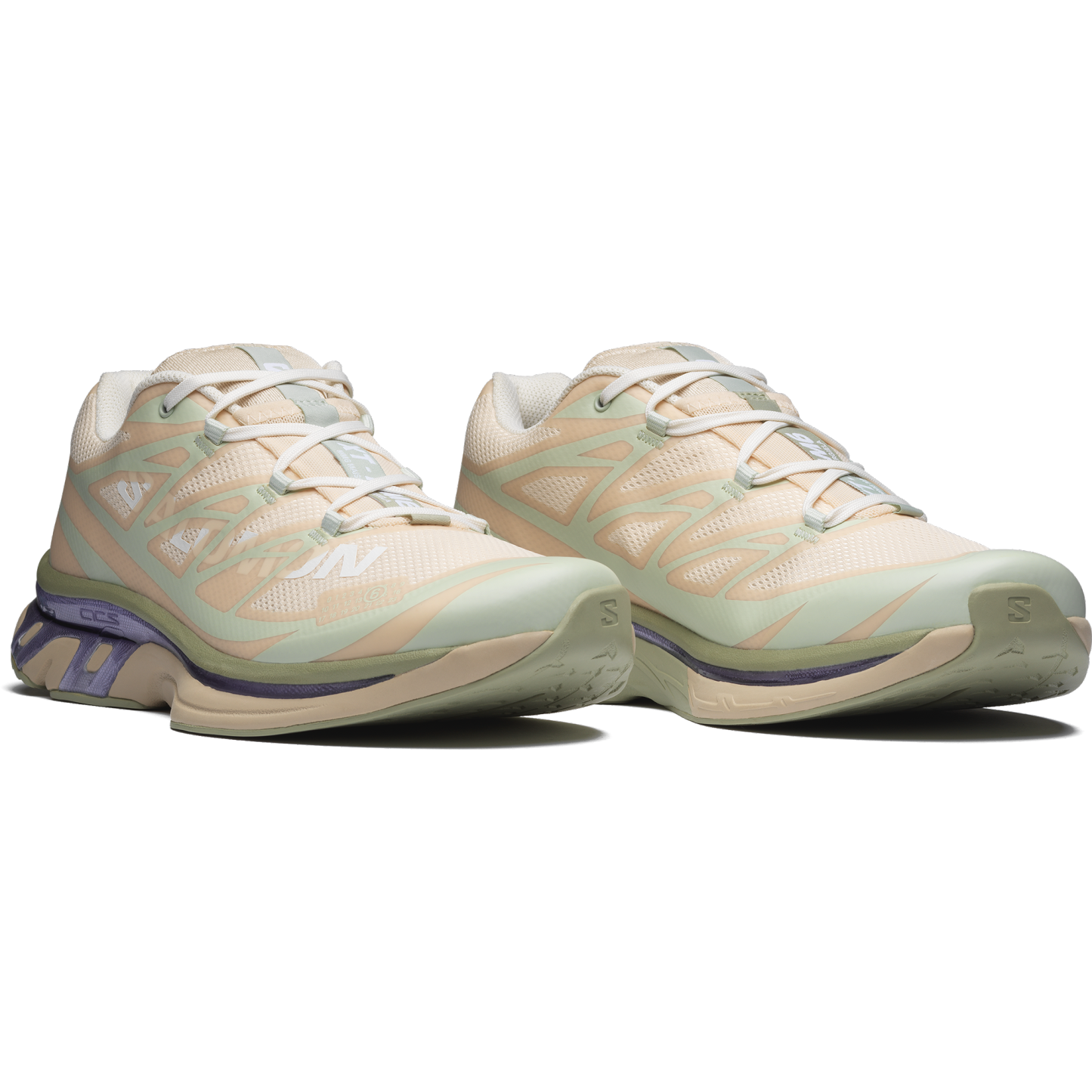 Salomon XT-MM6 MAISON MARGIELA - Tapioca / Sea Foam / Violet Tulip - View 3