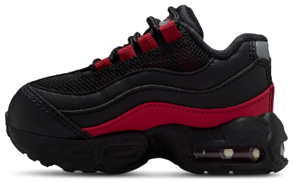 Nike Air Max 95 Recraft 童款 - Team Crimson/Wolf Grey/Black - Image 2