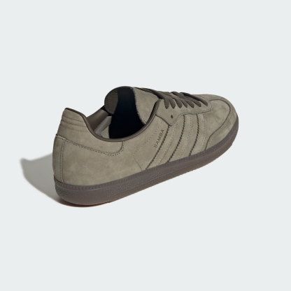 adidas SAMBA OG SHOES - Clay / Shadow Olive / Gum - View 7