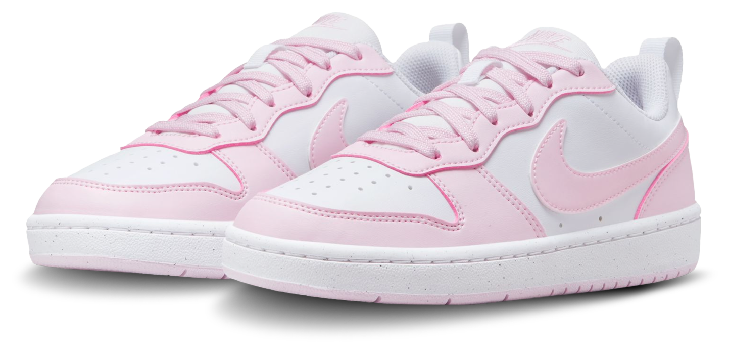 Nike Court Borough Low Recraft 童款 - White/Pink Foam - Image 7