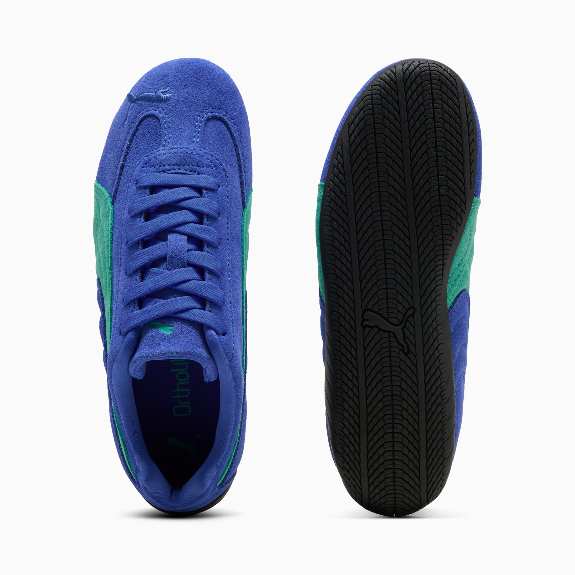 Speedcat OG Big Kids' Sneakers - Royal Sapphire-Vibrant Green - 4
