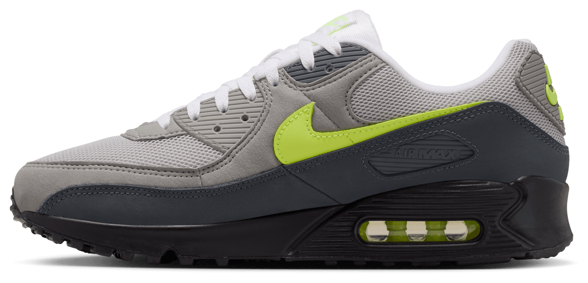 Nike Air Max 90 Prm Reflect - Neon Yellow/Anthracite/Black - Image 2