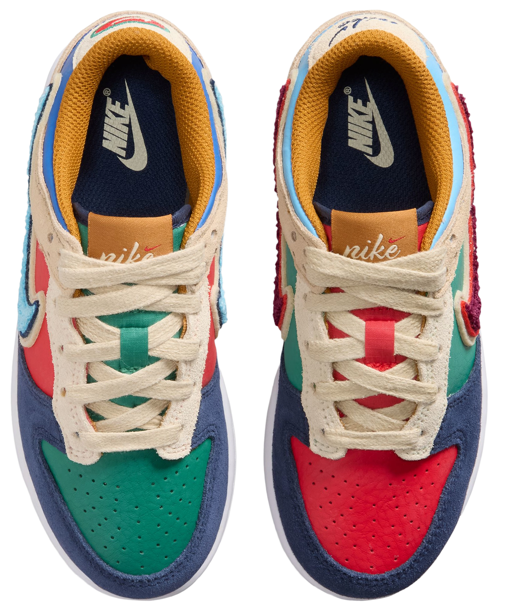 Nike Dunk Low 童款 - Blue/Red - Image 6