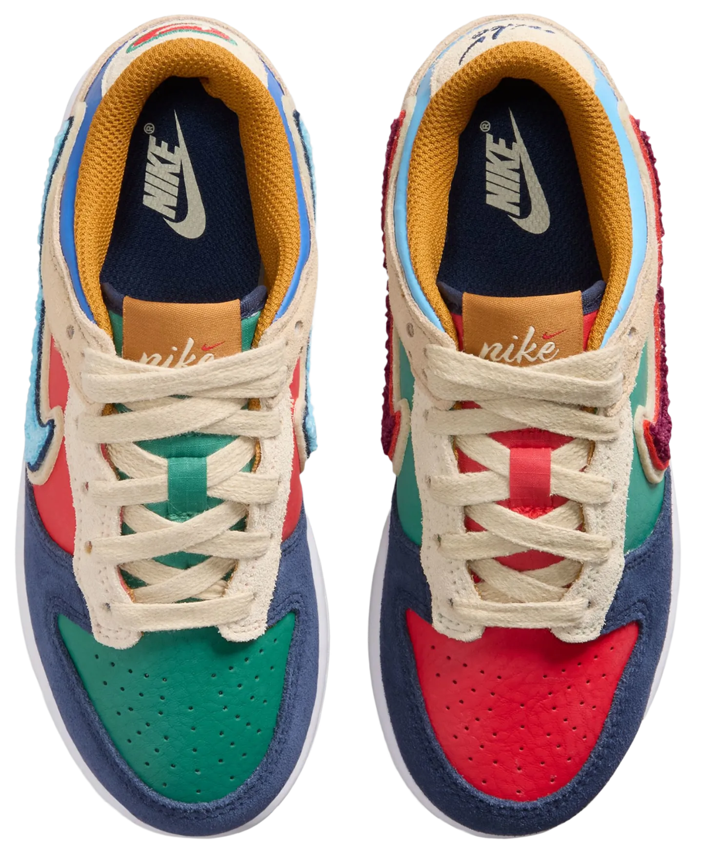 Nike Dunk Low 童款 - Blue/Red - Image 6