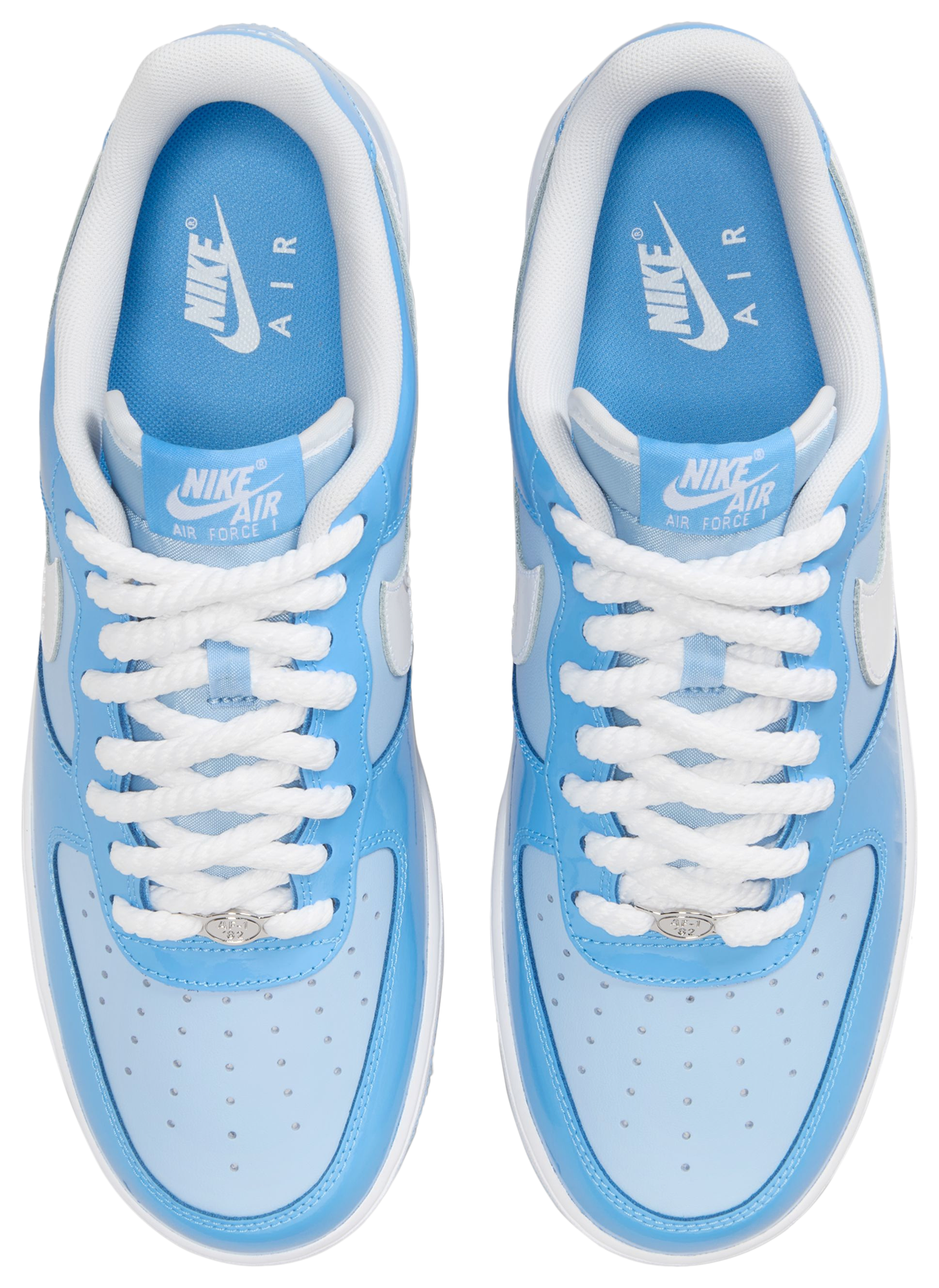 Nike Air Force 1 '07 LV8 Edge - Psychic Blue/White/University Blue - Image 4