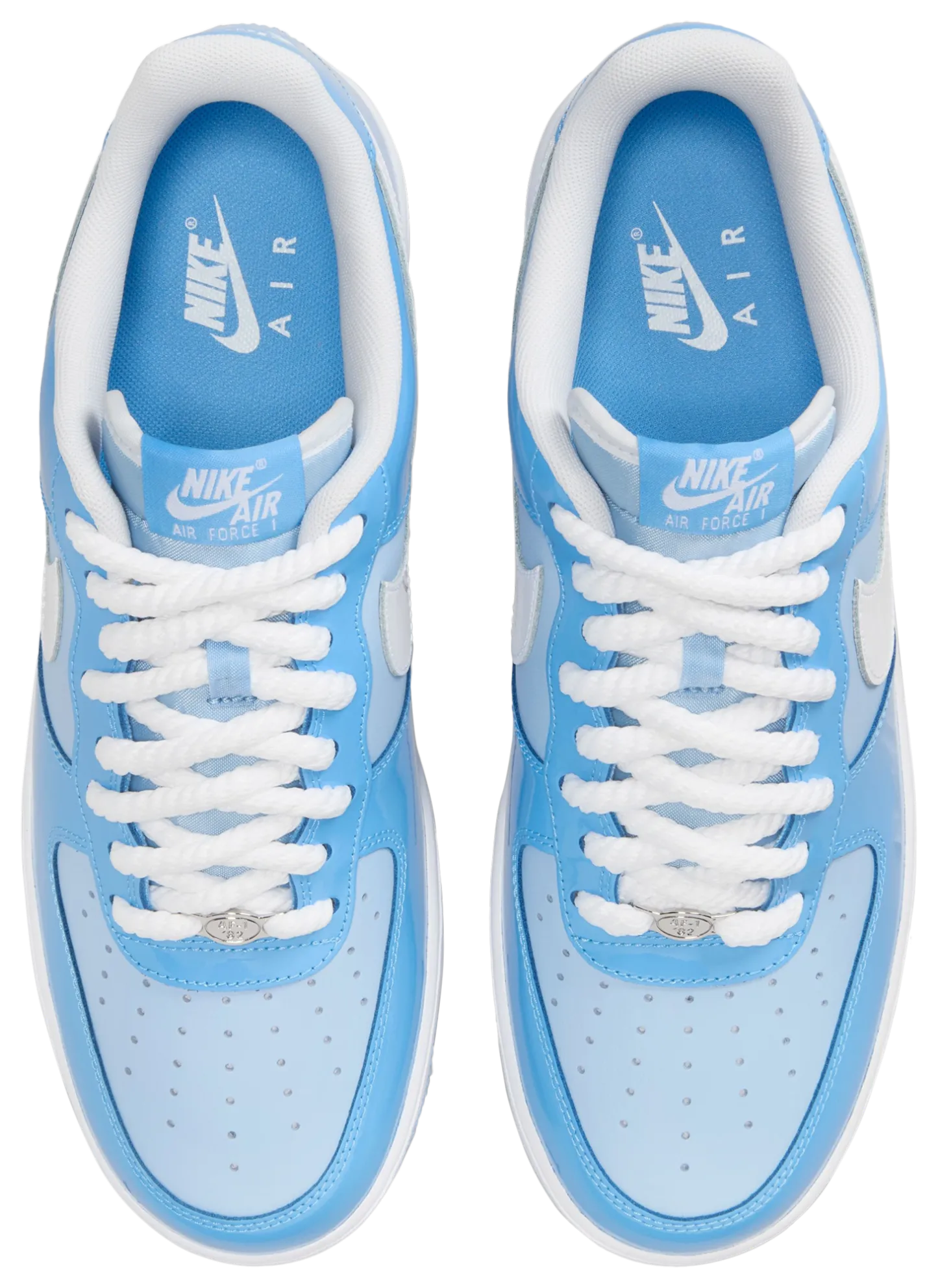 Nike Air Force 1 '07 LV8 Edge - Psychic Blue/White/University Blue - Image 4
