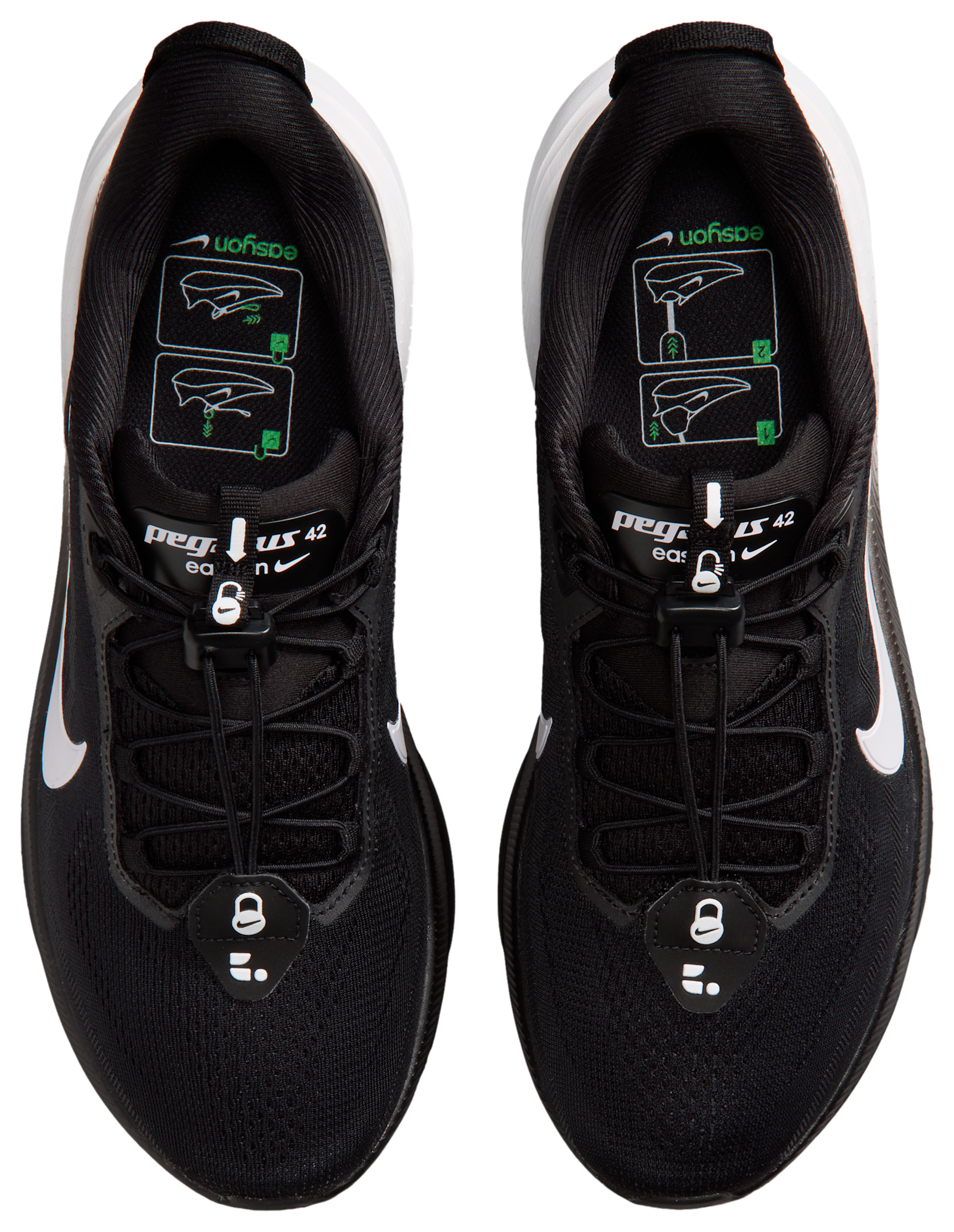 Nike Pegasus 42 Easyon - Black/White/Dark Smoke Grey - Image 4