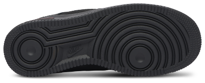 Nike Air Force 1 Low 童款 - Black/Grey/Red - Image 5