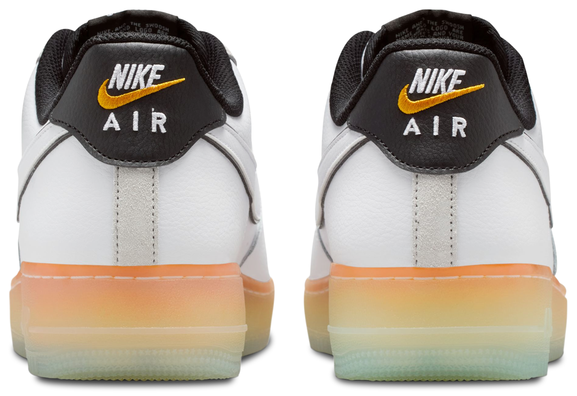 Nike Air Force 1 '07 - Men's - Black/White/Orange Peel - Image 3