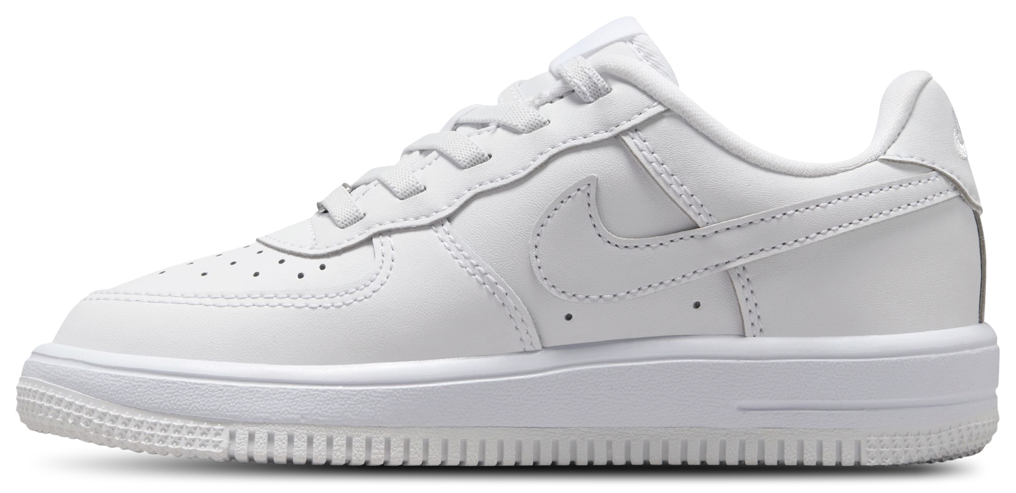 Nike Air Force 1 童款 - White/White - Image 2