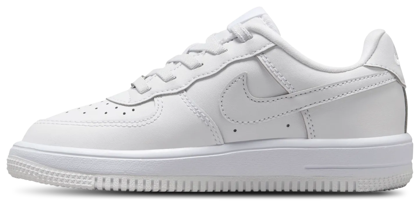 Nike Air Force 1 童款 - White/White - Image 2