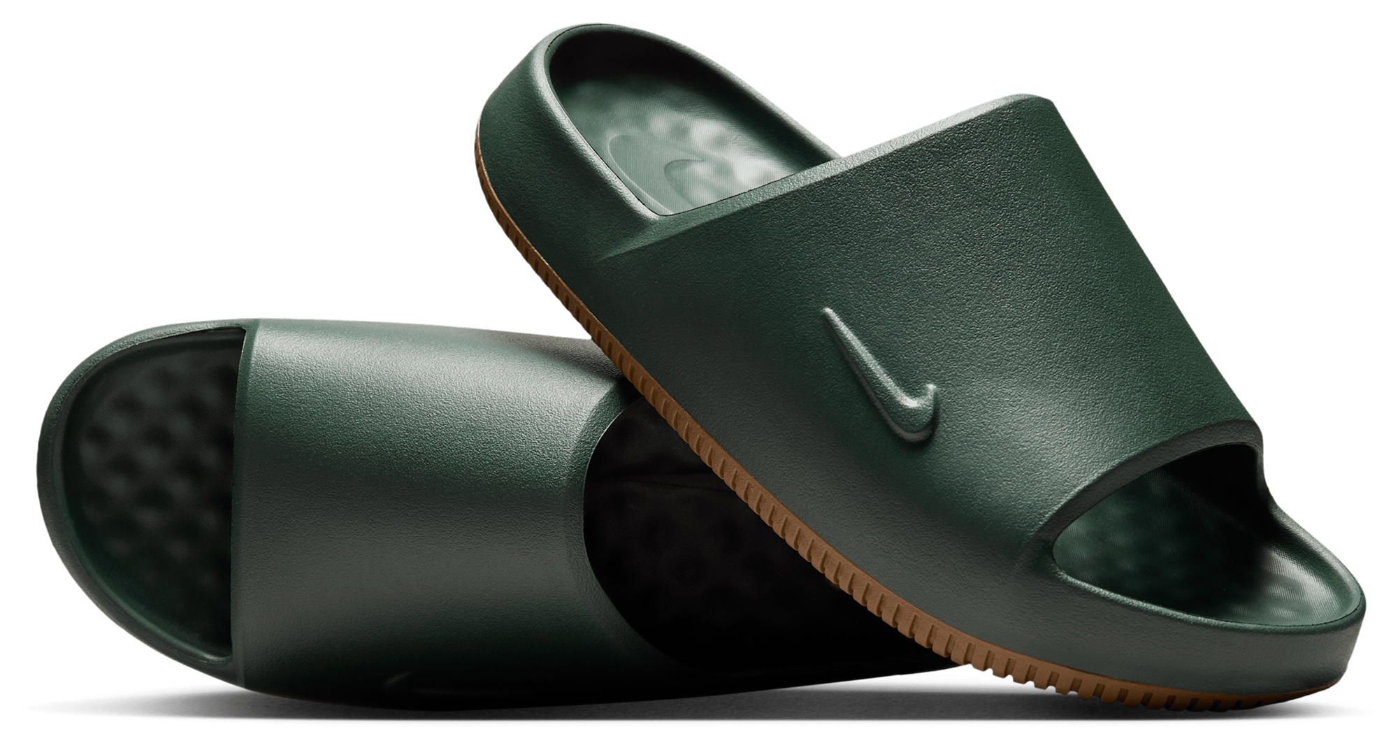 Nike Calm Slides 2.0 - Fir/Gum Med Brown - Image 3