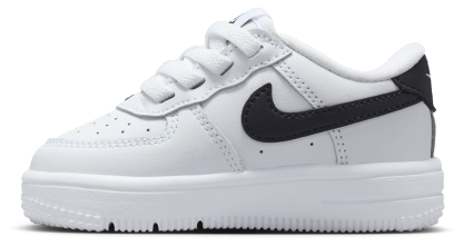 Nike Air Force 1 童款 - White/Black - Image 2