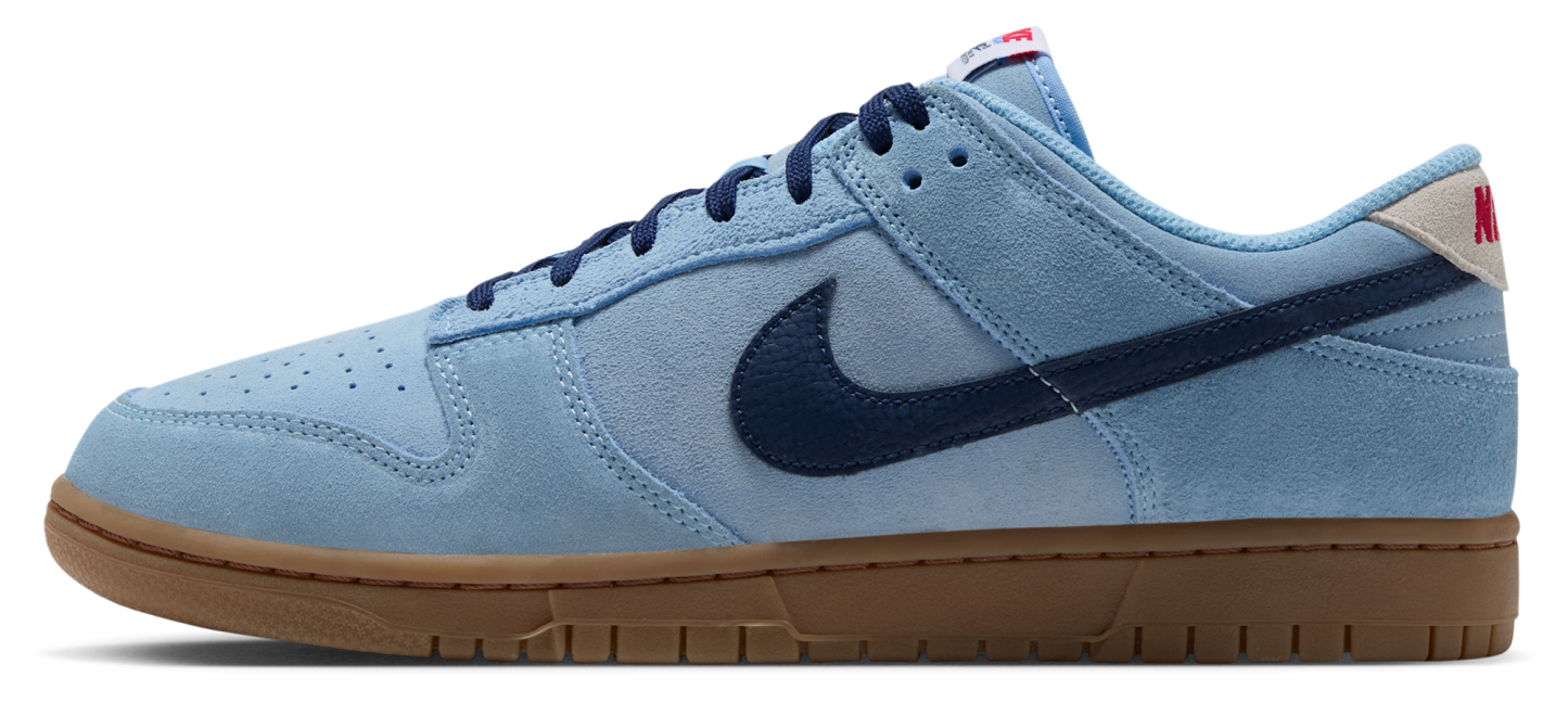 Nike Dunk Low Retro - Summit White/Soft Blue/Midnight Navy - Image 2