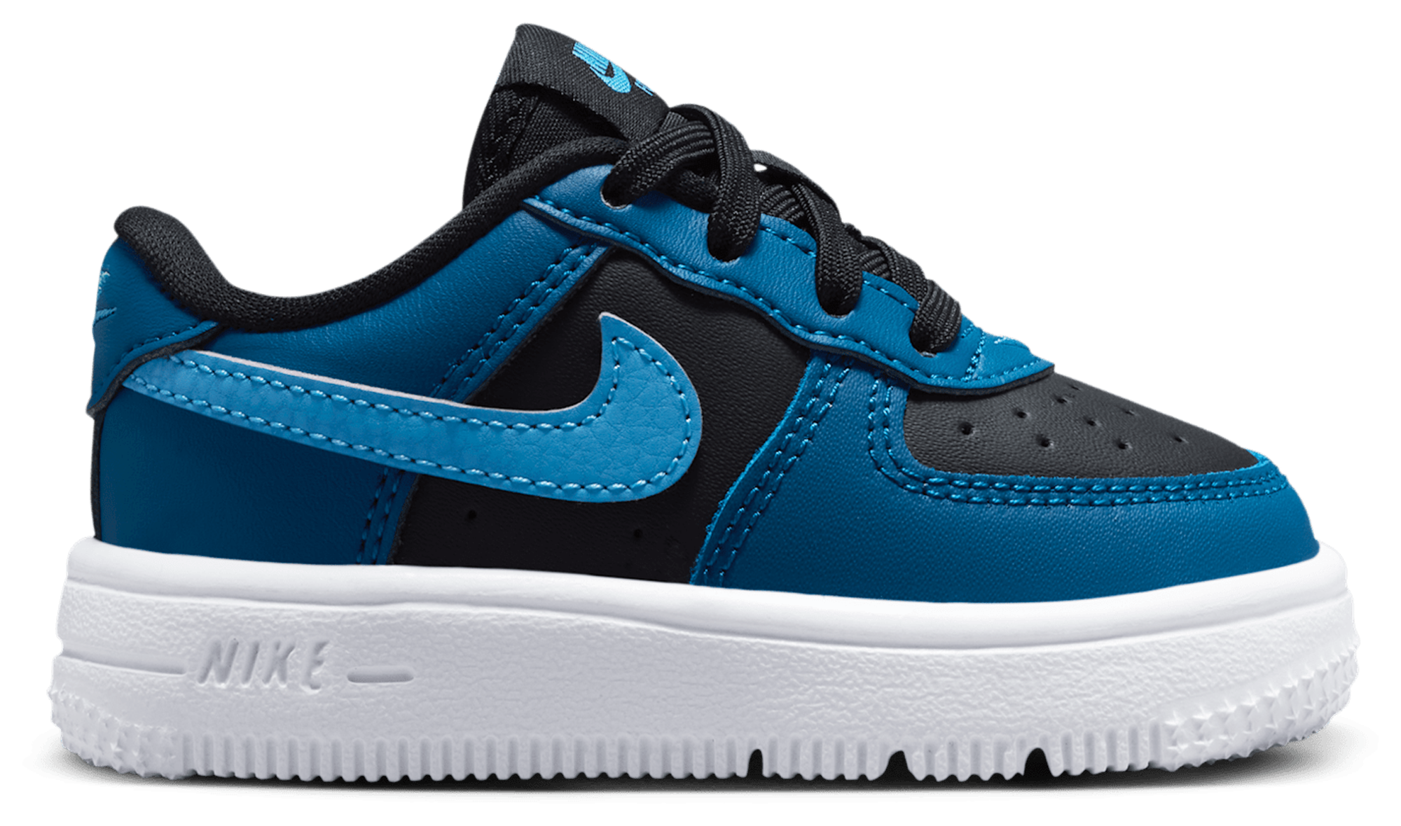 Nike Air Force 1 Low Lace 童款 - Dutch Blue/Court Blue/Black - Image 1