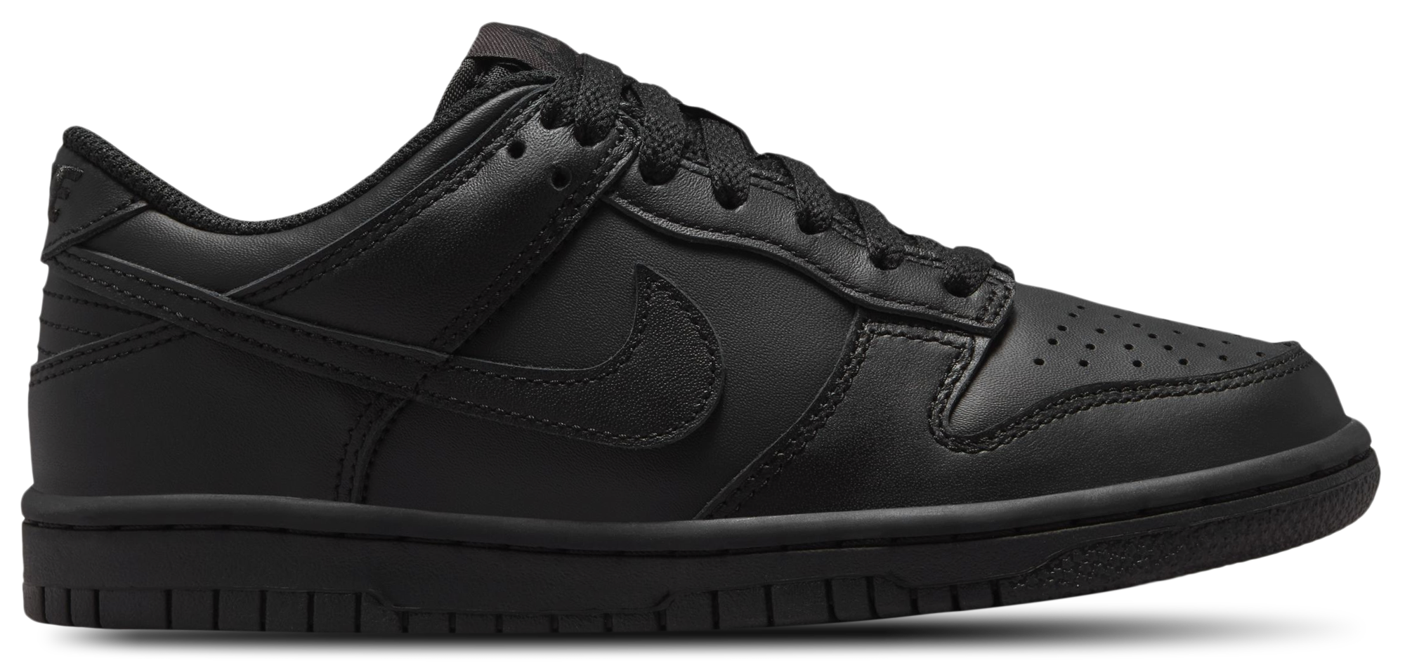 Nike Dunk Low 童款 - Black/Black - Image 1