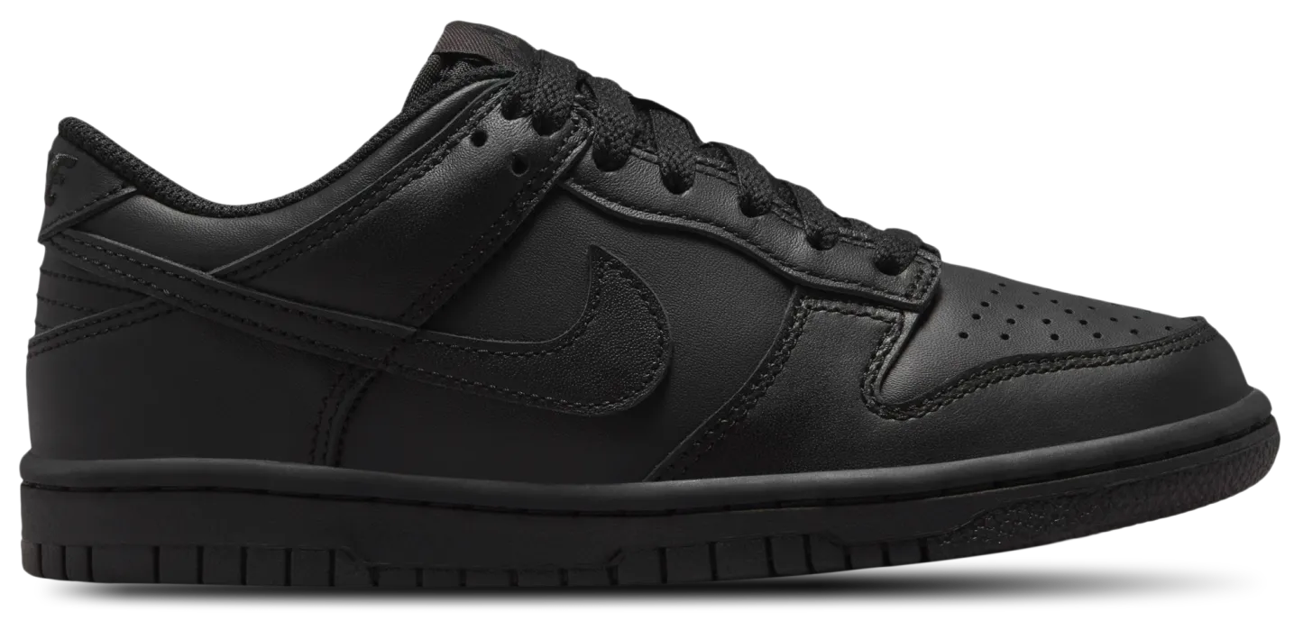 Nike Dunk Low 童款 - Black/Black - Image 1
