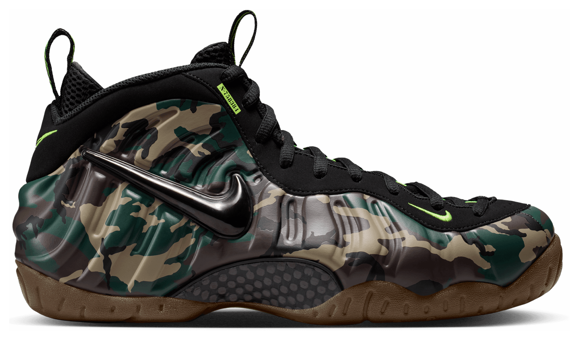 Nike Air Foamposite Pro - Men's - Black/Green - Image 1