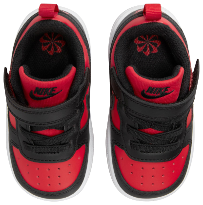 Nike Court Borough Low Recraft 童款 - White/Black/Red - Image 5