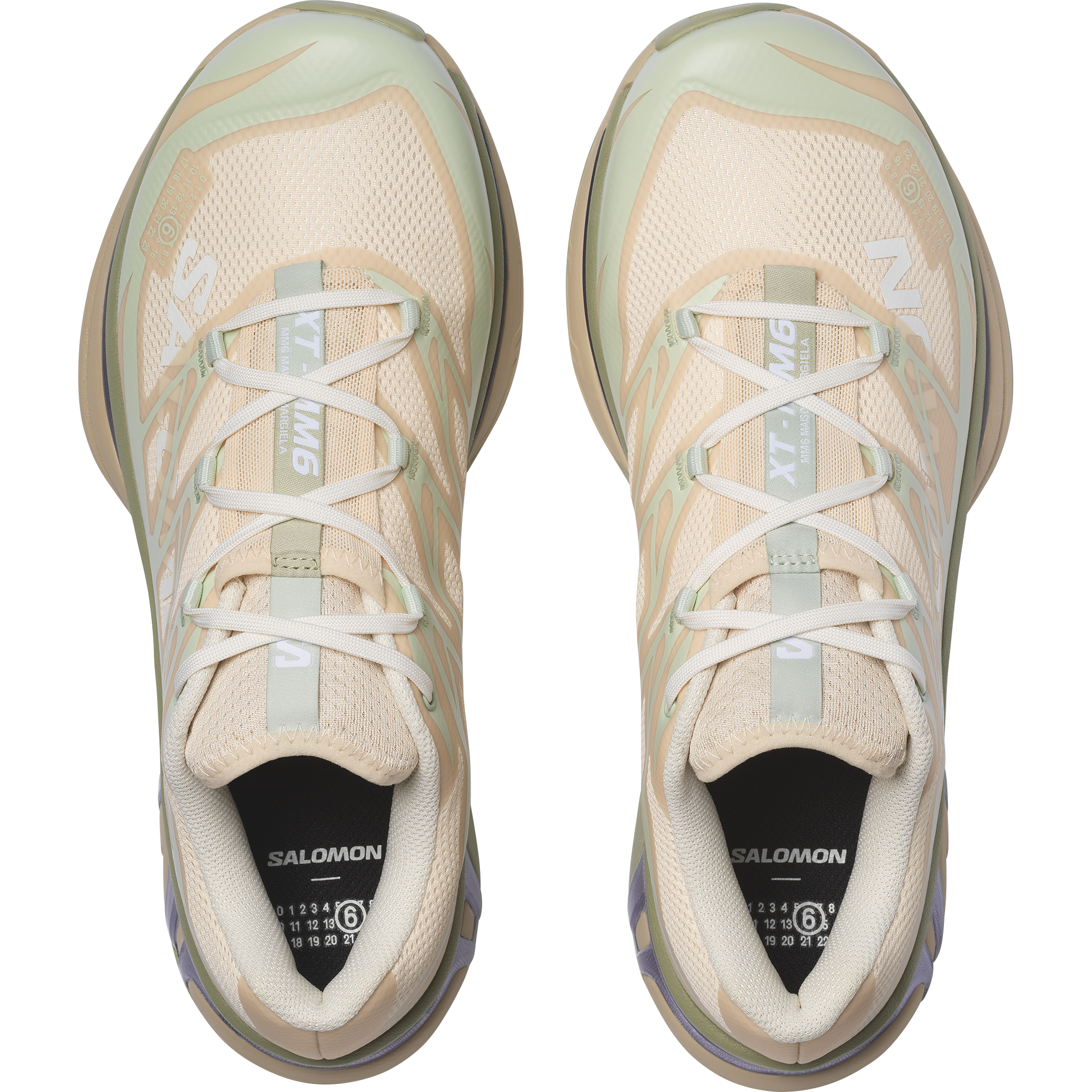 Salomon XT-MM6 MAISON MARGIELA - Tapioca / Sea Foam / Violet Tulip - View 2