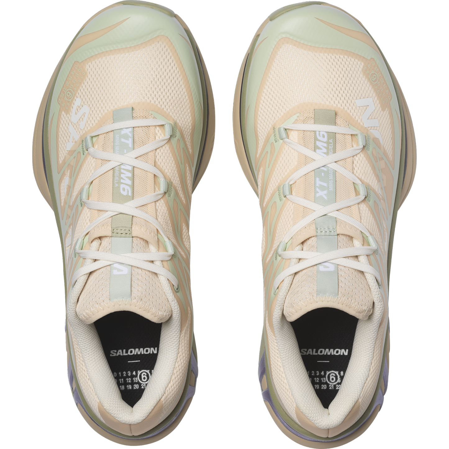 Salomon XT-MM6 MAISON MARGIELA - Tapioca / Sea Foam / Violet Tulip - View 2