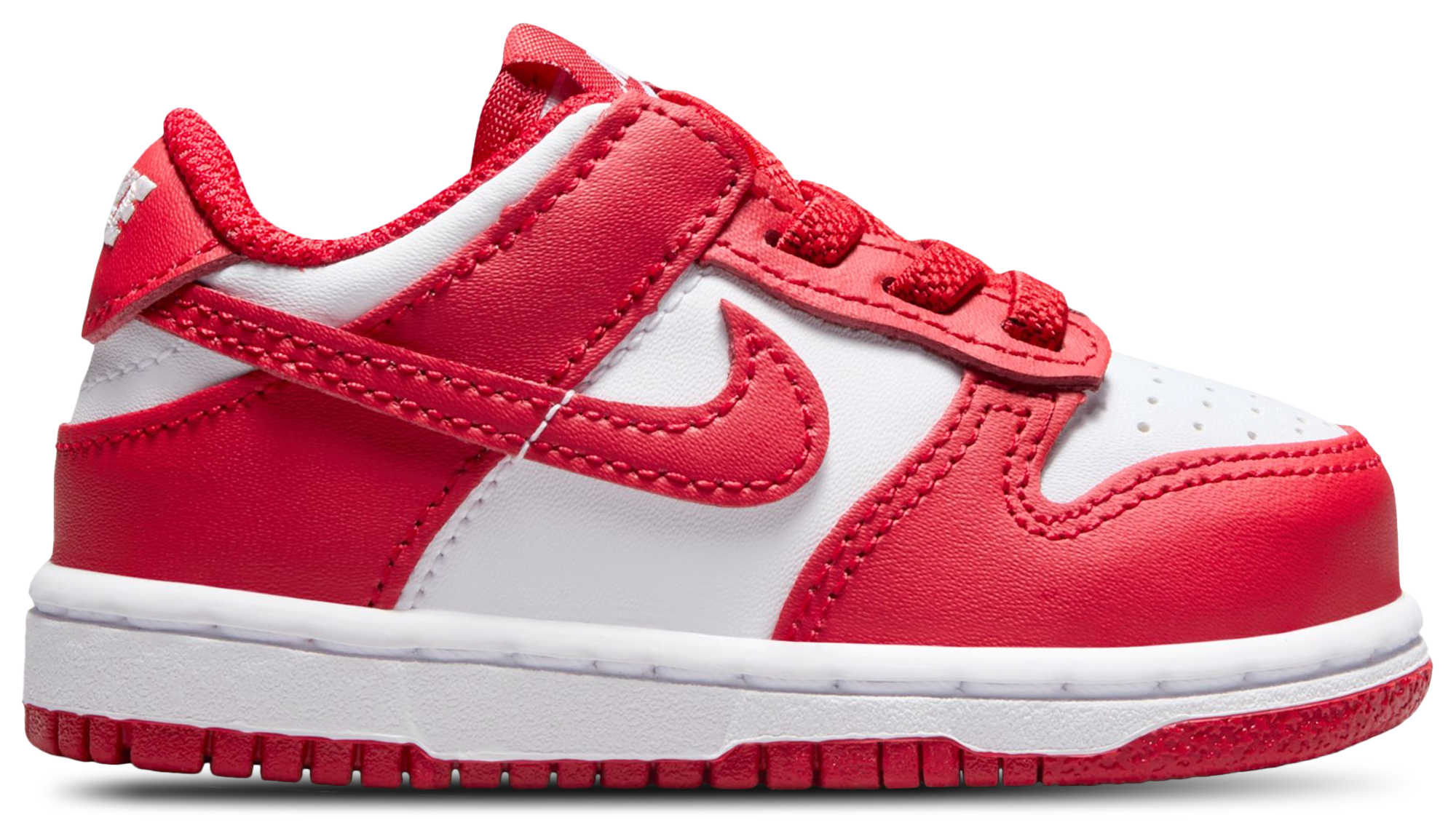 Nike Dunk Low 童款 - University Red/White - Image 1