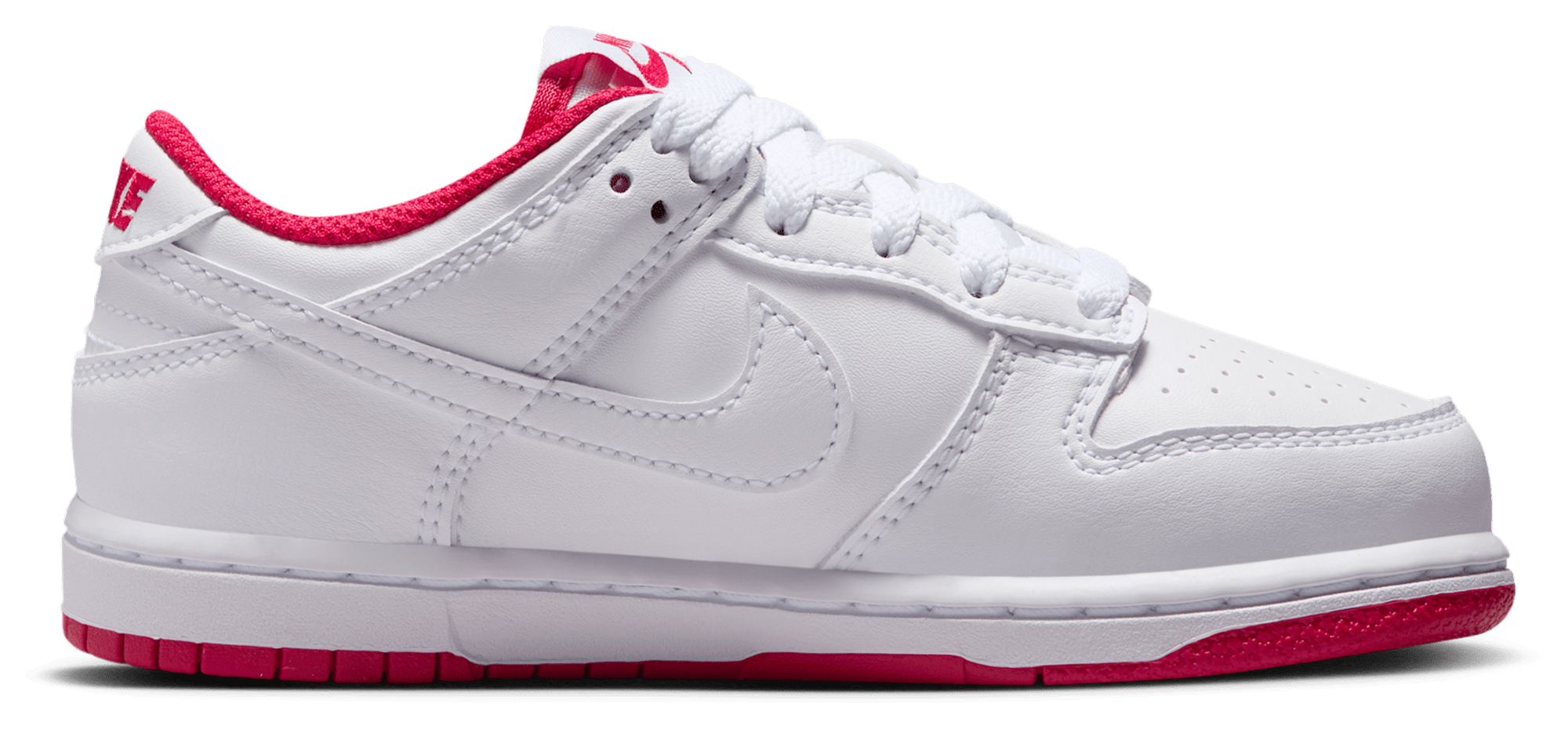Nike Dunk Low 童款 - Red/White - Image 1