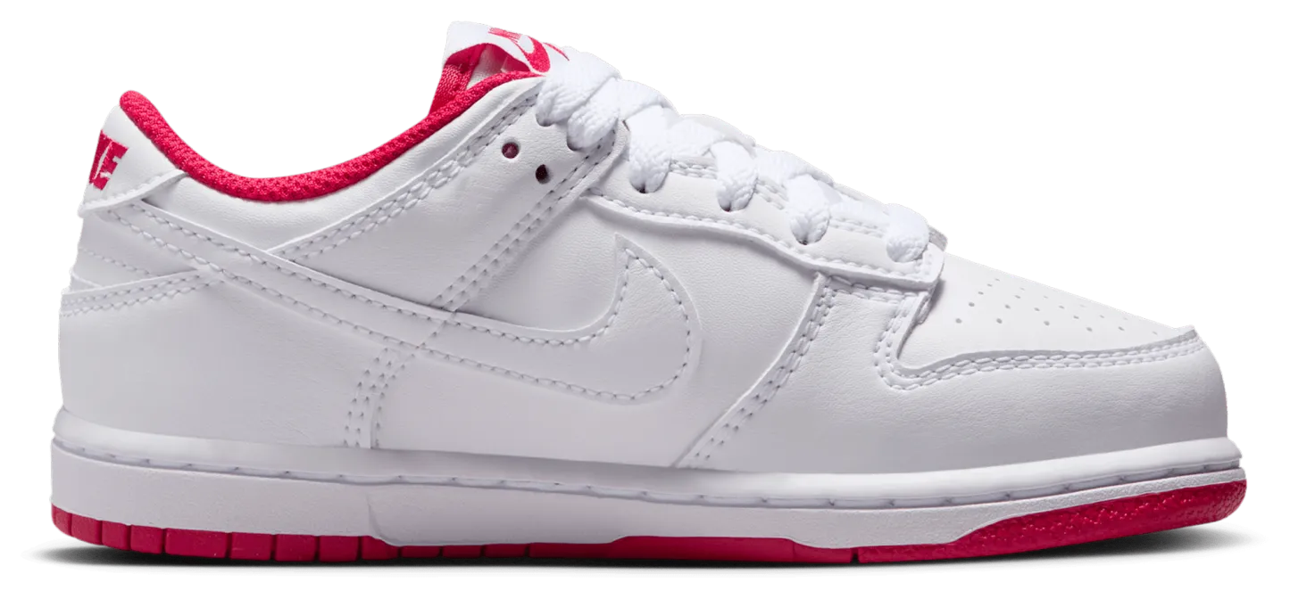 Nike Dunk Low 童款 - Red/White - Image 1