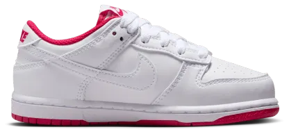 Nike Dunk Low 童款 - Red/White - Image 1