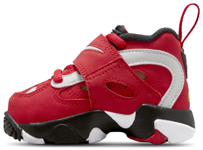 Nike Air Diamond Turf II 童款 - Black/White/Red - Image 2