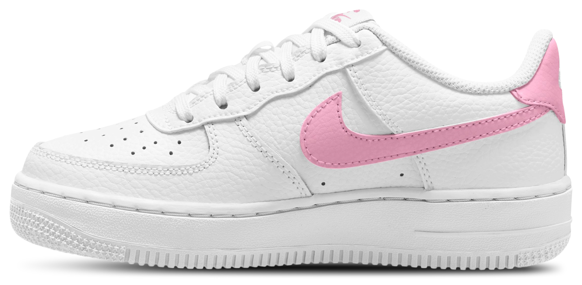Nike Air Force 1 童款 - White/Pink - Image 2