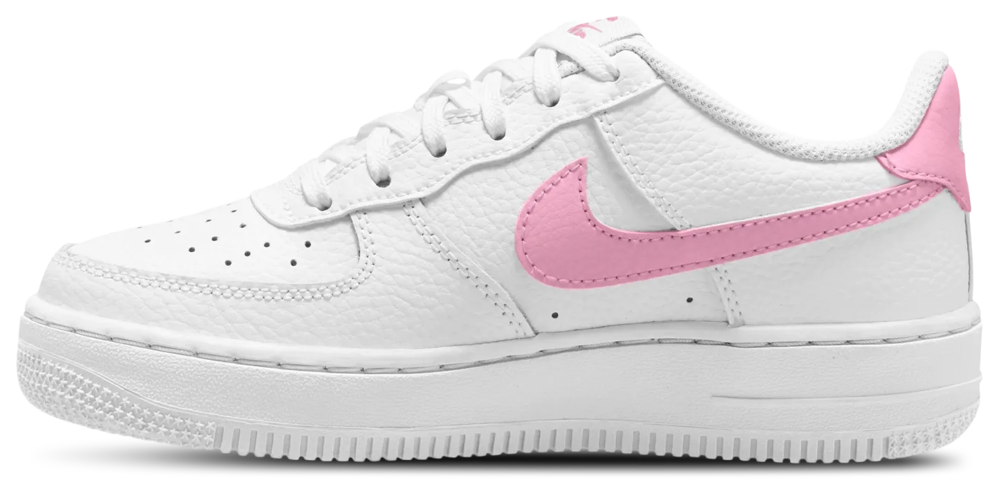 Nike Air Force 1 童款 - White/Pink - Image 2