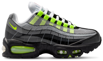 Nike Air Max 95 童款 - Black/Silver/Grey - Image 1