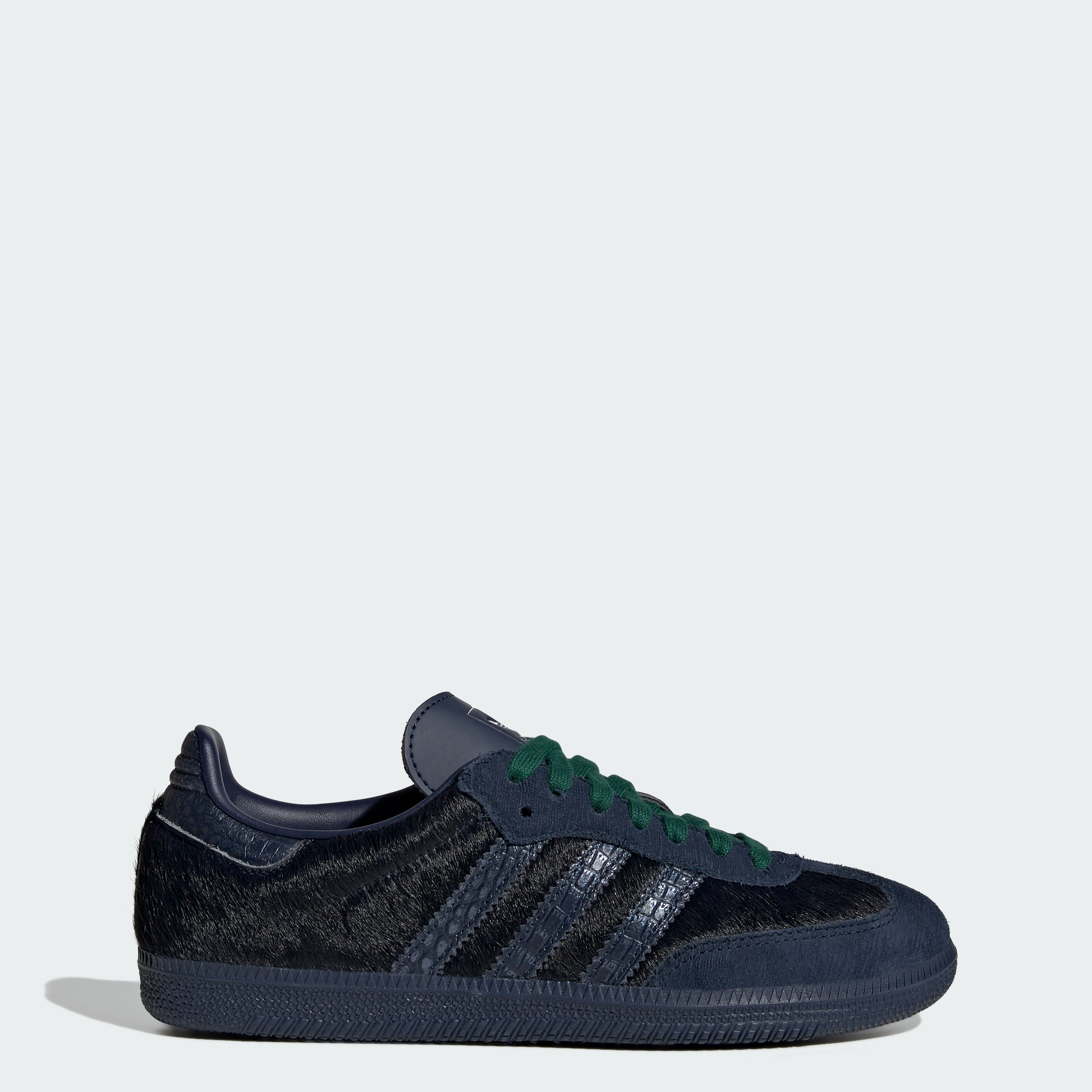 adidas SAMBA OG SHOES - Night Indigo / Night Indigo / Collegiate Green - View 1