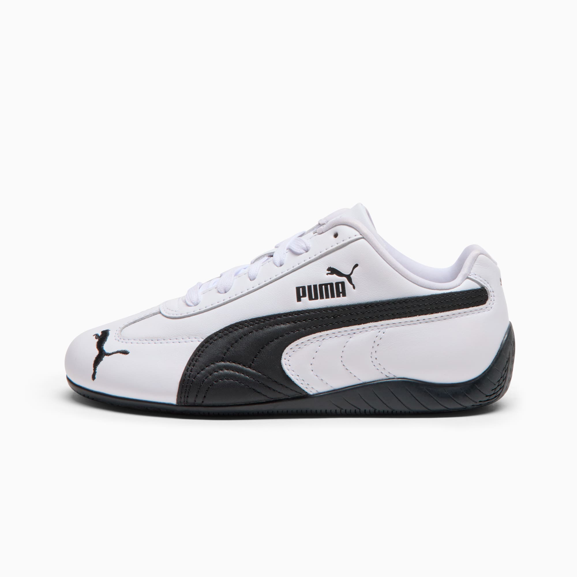 Speedcat Leather Big Kids' Sneakers - PUMA White-PUMA Black - 1