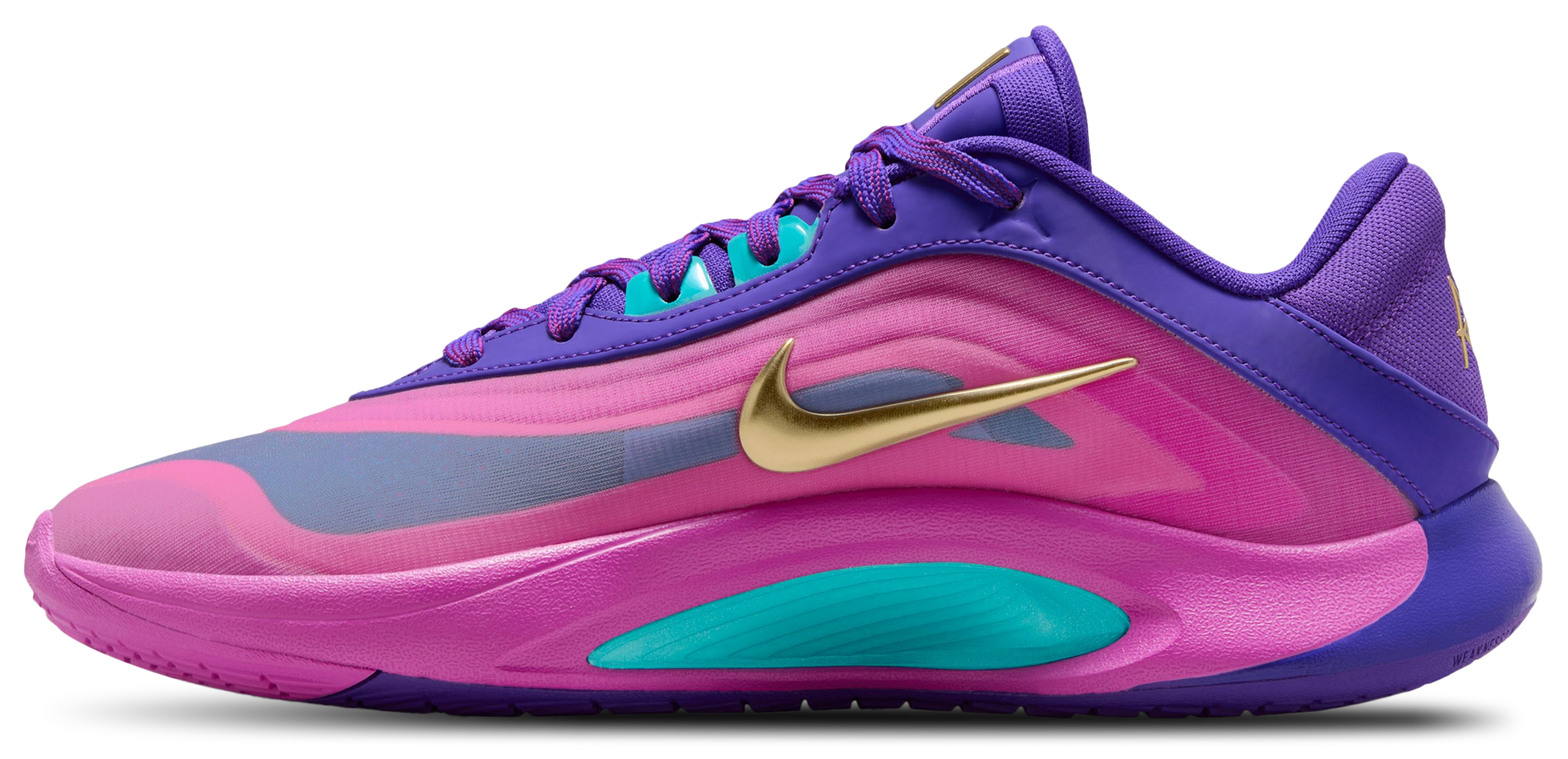 Nike A'One - Hyper Violet/Metallic Gold/Purple - Image 2