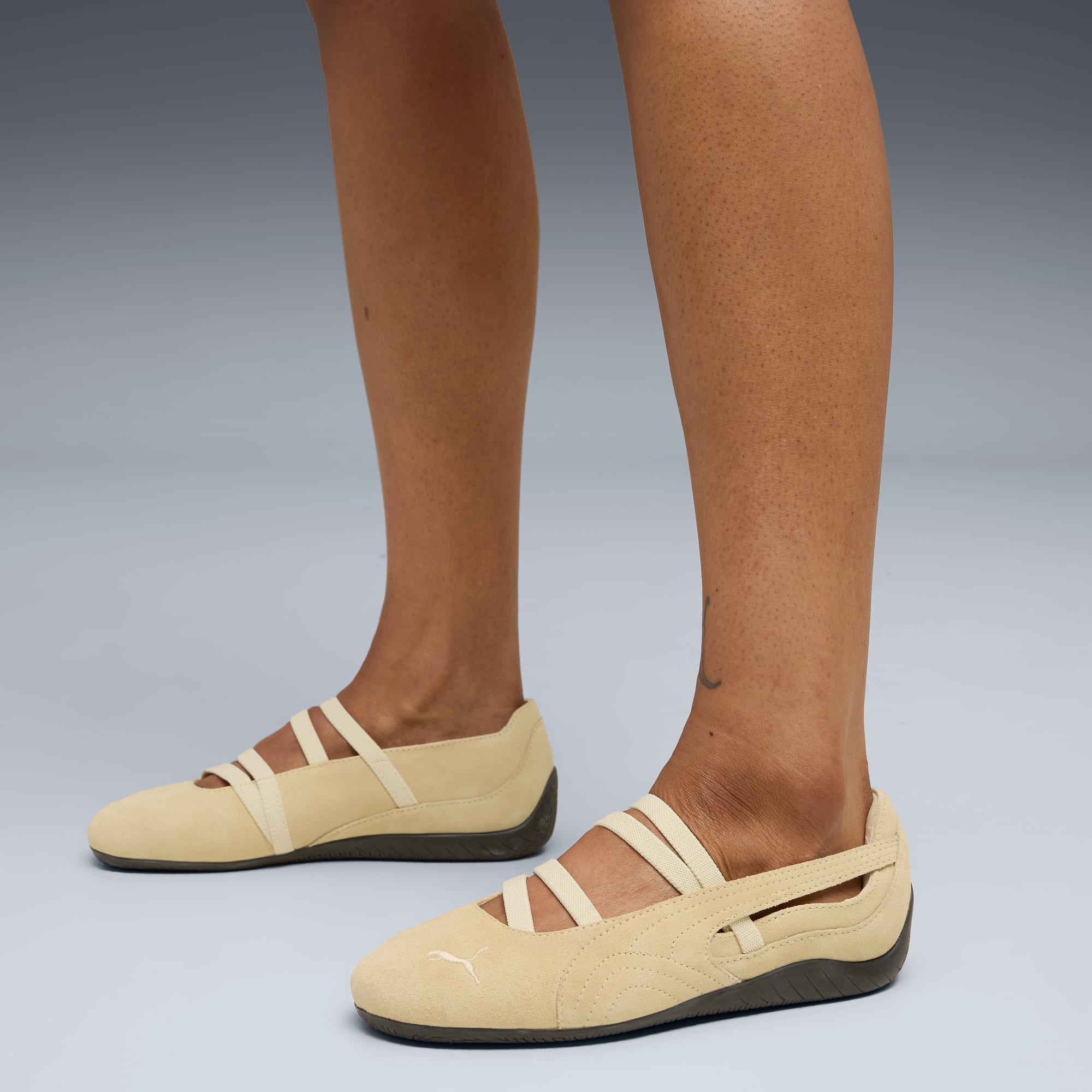 Speedcat Ballet Suede Women's Sneakers - Creamy Vanilla-Gum - 2