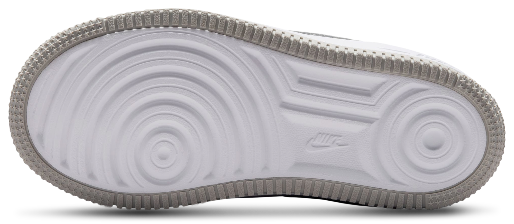 Nike Air Force 1 Low 童款 - Grey/White/Orange - Image 5