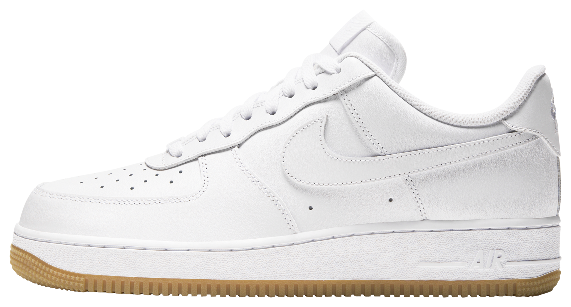Nike Air Force 1 '07 - White/White/Brown - Image 3