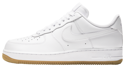 Nike Air Force 1 '07 - White/White/Brown - Image 3