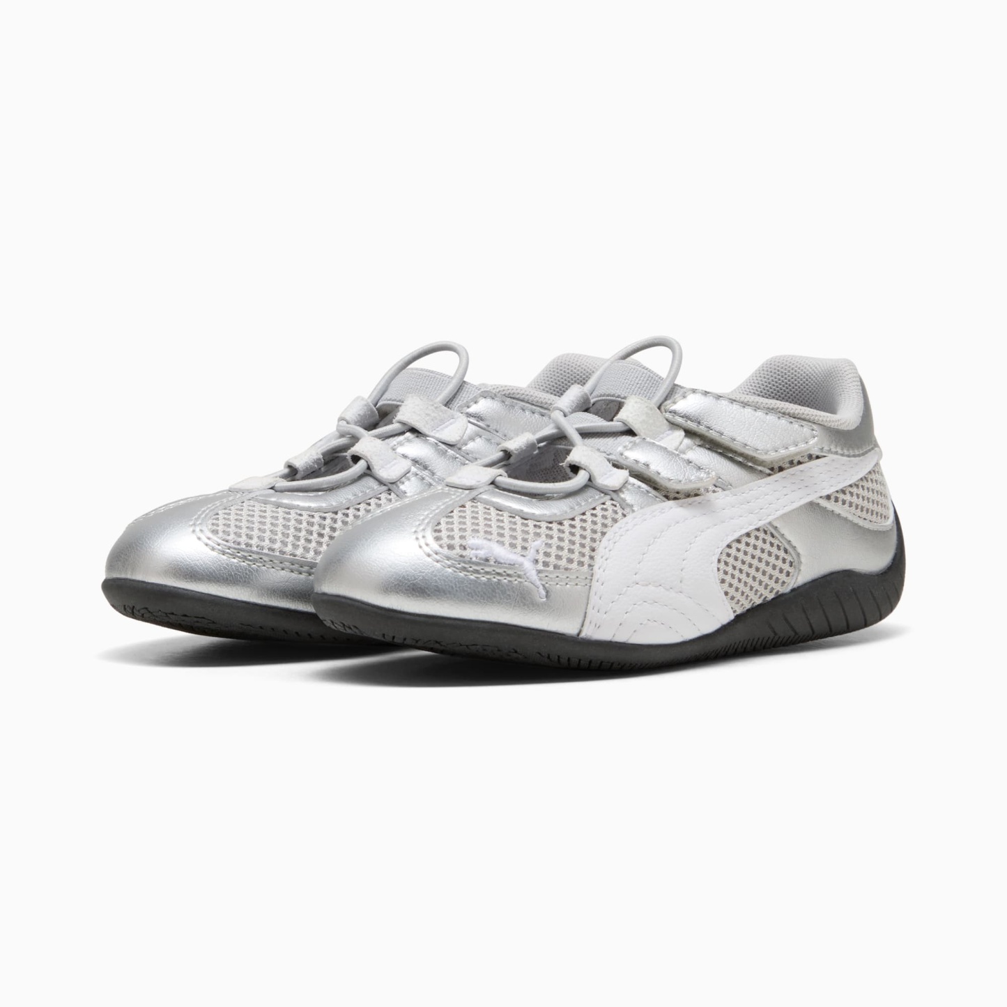 Speedcat Go Metallic Little Kids' Easy On Sneakers - PUMA Silver-PUMA White-PUMA Black - 2