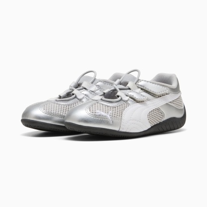 Speedcat Go Metallic Little Kids' Easy On Sneakers - PUMA Silver-PUMA White-PUMA Black - 2