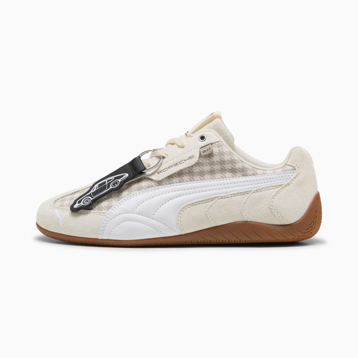 Porsche Legacy Speedcat Pepita Sneakers - Mouse Gray-Alpine Snow - 1
