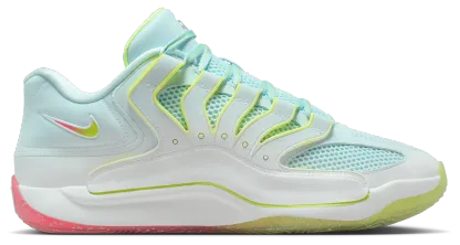 Nike KD18 PRM - White/Glacier Blue/Volt - Image 1