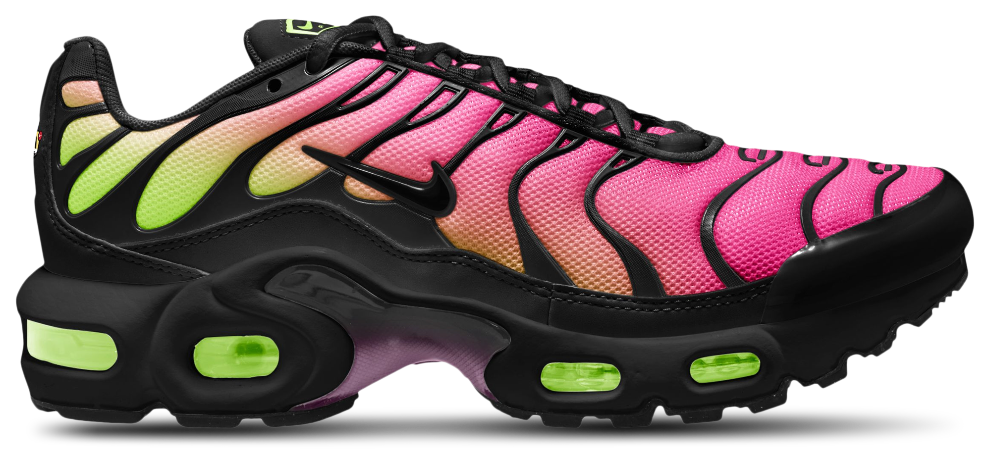 Nike Air Max Plus 童款 - Black/Black/Hyper Pink - Image 1