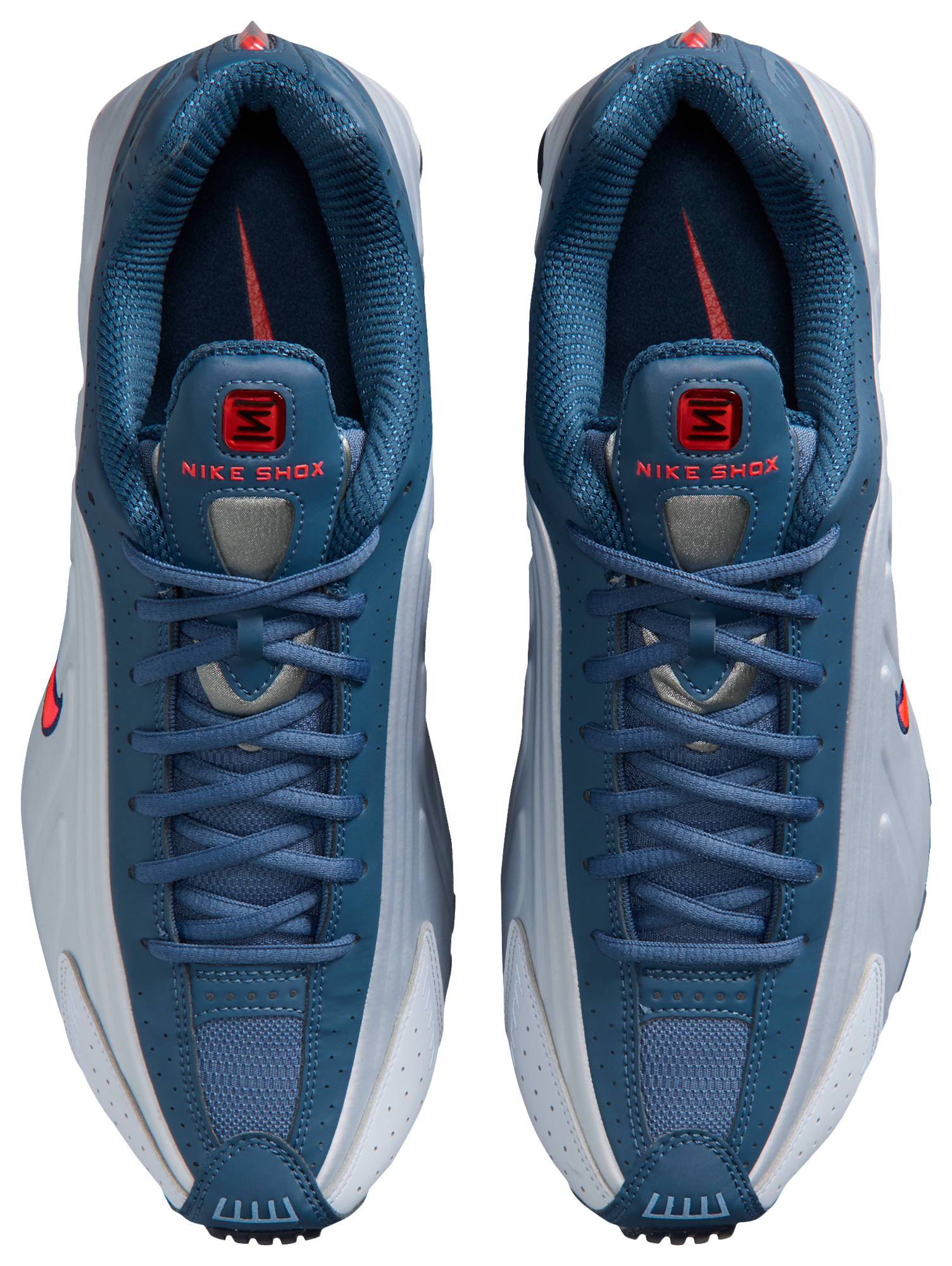 Nike Shox R4 - Bright Crimson/Football Grey/New Slate - Image 4